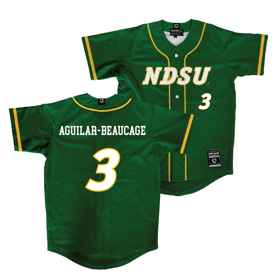 NDSU Softball Green Jersey - Anjolee Aguilar-Beaucage #3