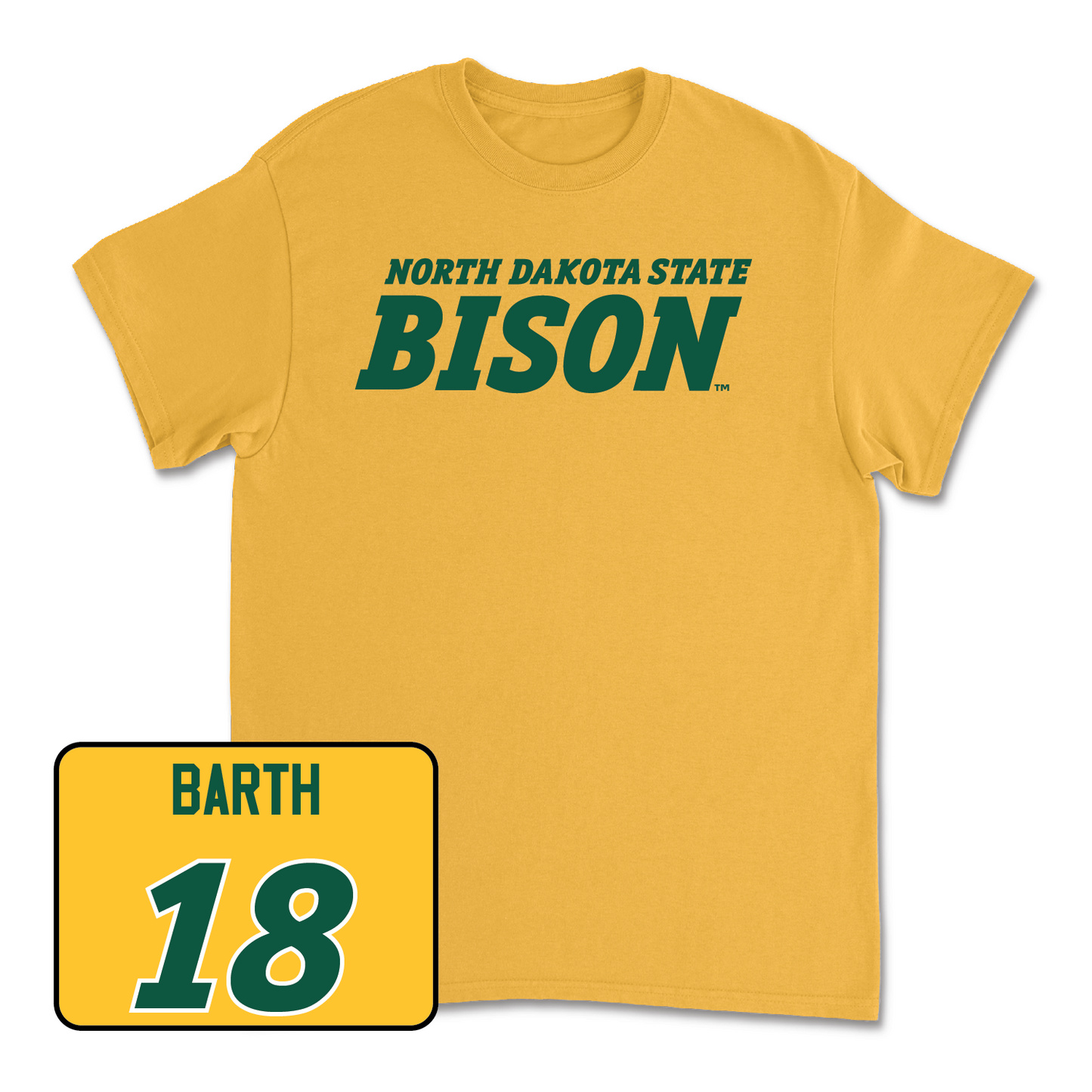 Gold Women's Volleyball Bison Tee - Allyson Barth