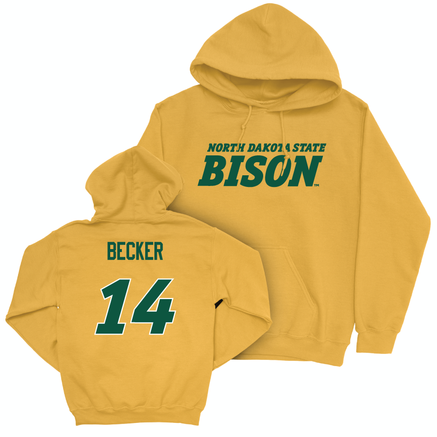 Gold Baseball Bison Hoodie   - Colten Becker