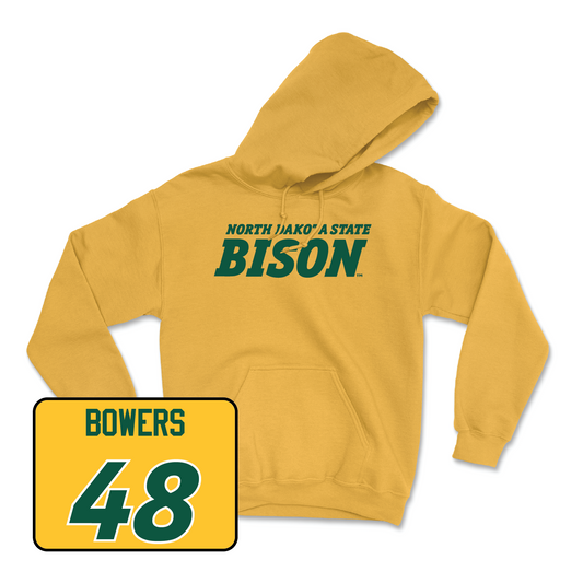 Gold Football Bison Hoodie - Caleb Bowers