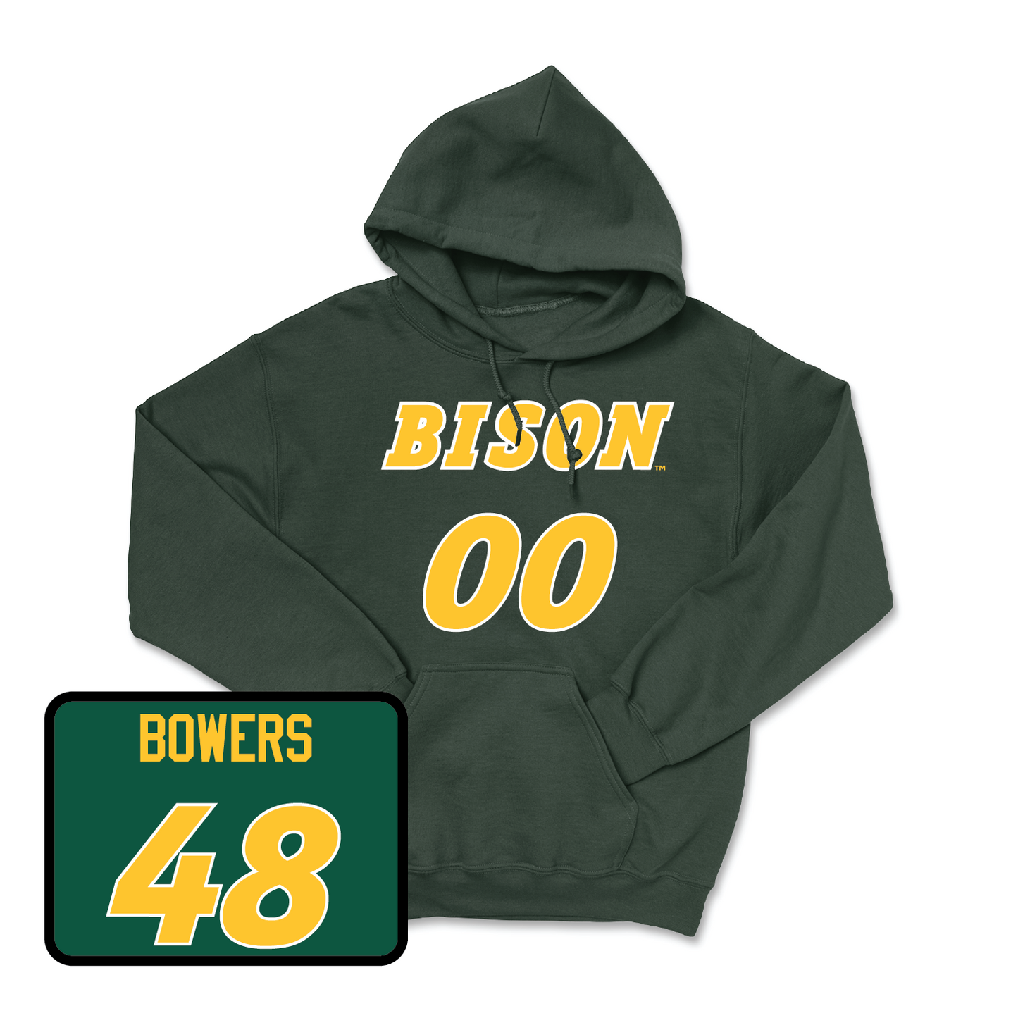 Green Football Player Hoodie - Caleb Bowers