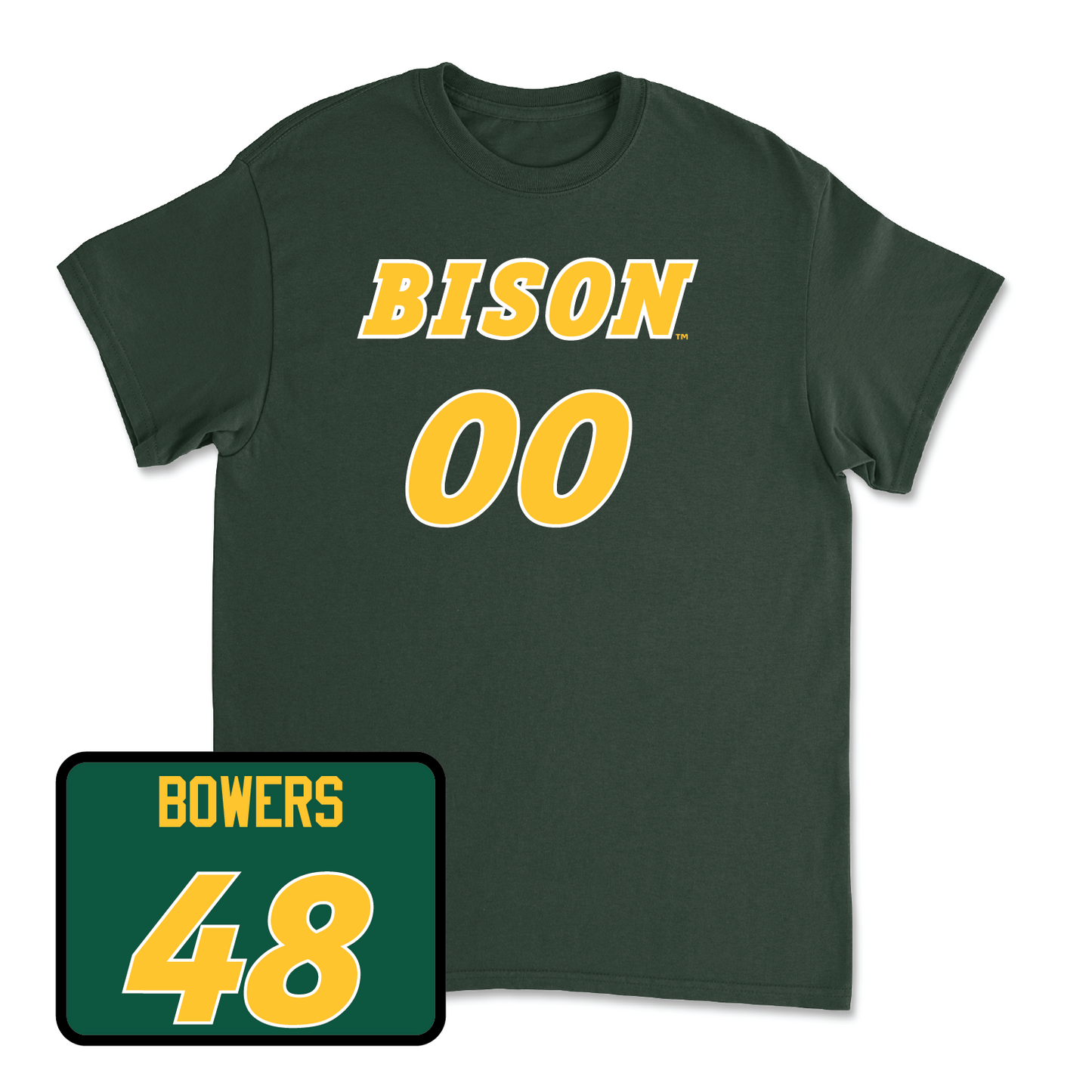 Green Football Player Tee - Caleb Bowers