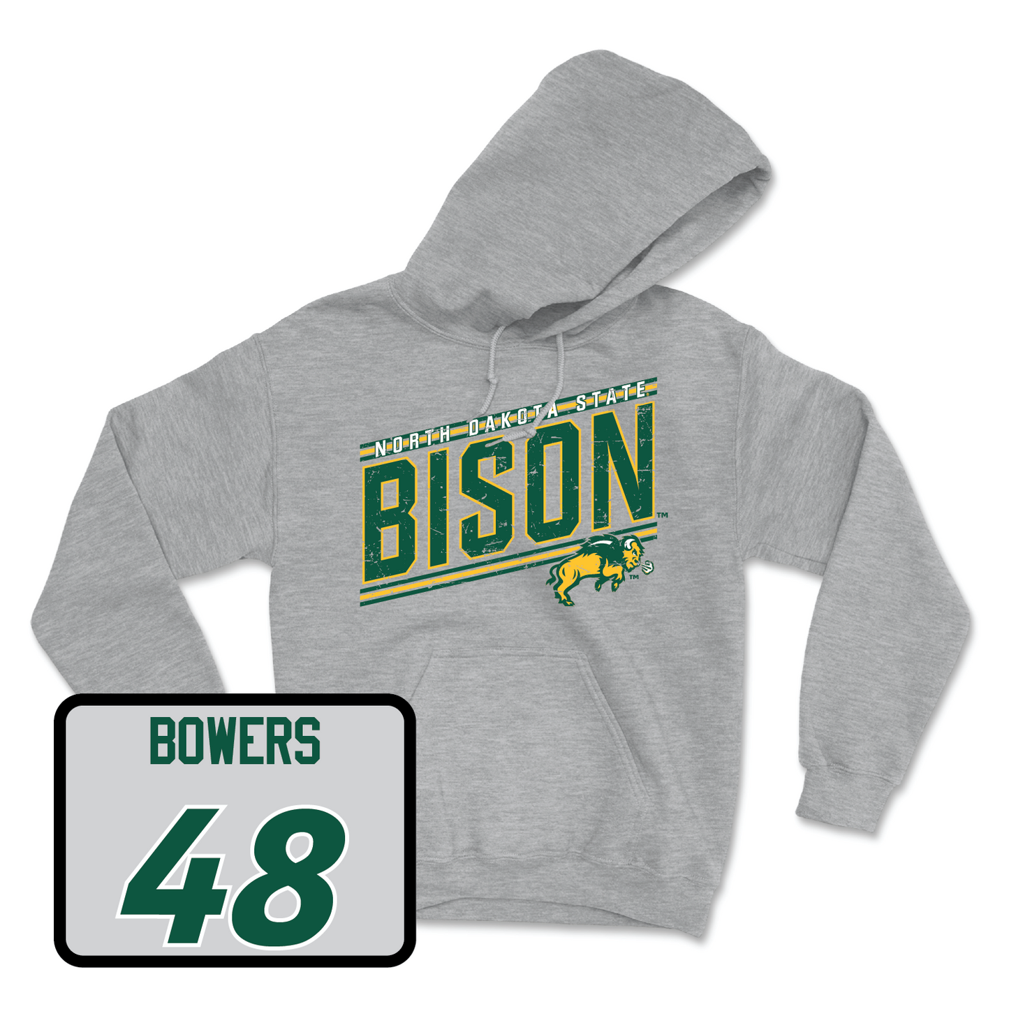 Sport Grey Football Vintage Hoodie - Caleb Bowers