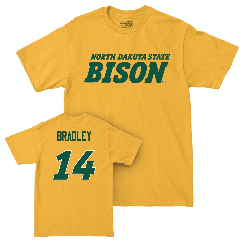 Gold Men's Basketball Bison Tee - Eli Bradley