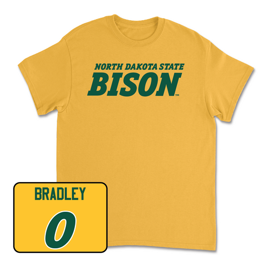 Gold Men's Basketball Bison Tee - Eli Bradley