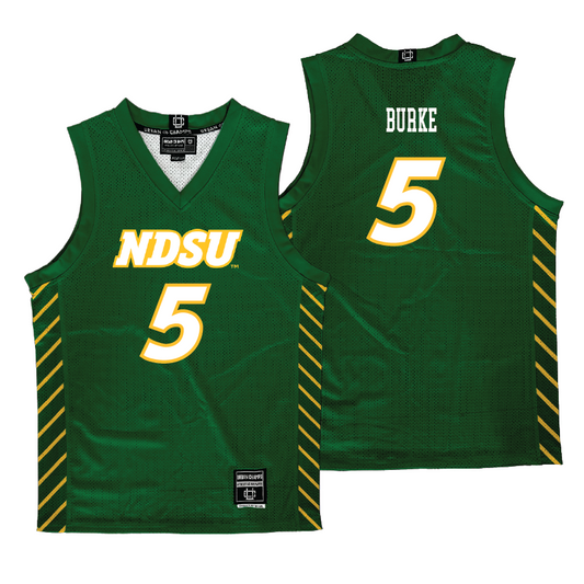 NDSU Men's Basketball Green Jersey - Jeremiah Burke | #5
