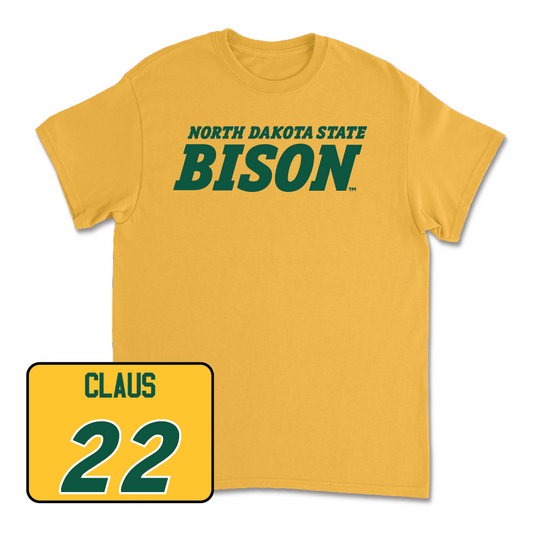 Gold Softball Bison Tee  - Ella Claus