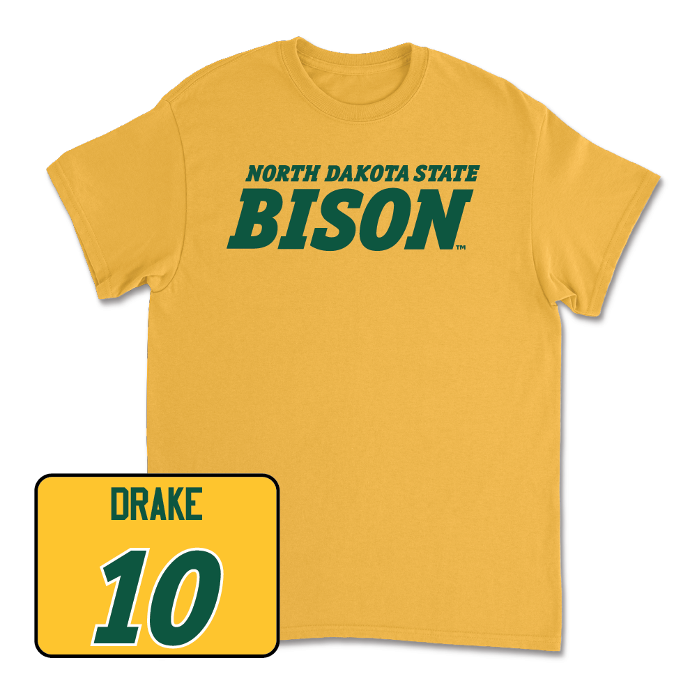 Gold Football Bison Tee - Trey Drake