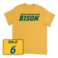 Gold Baseball Bison Tee  - James Dunlap