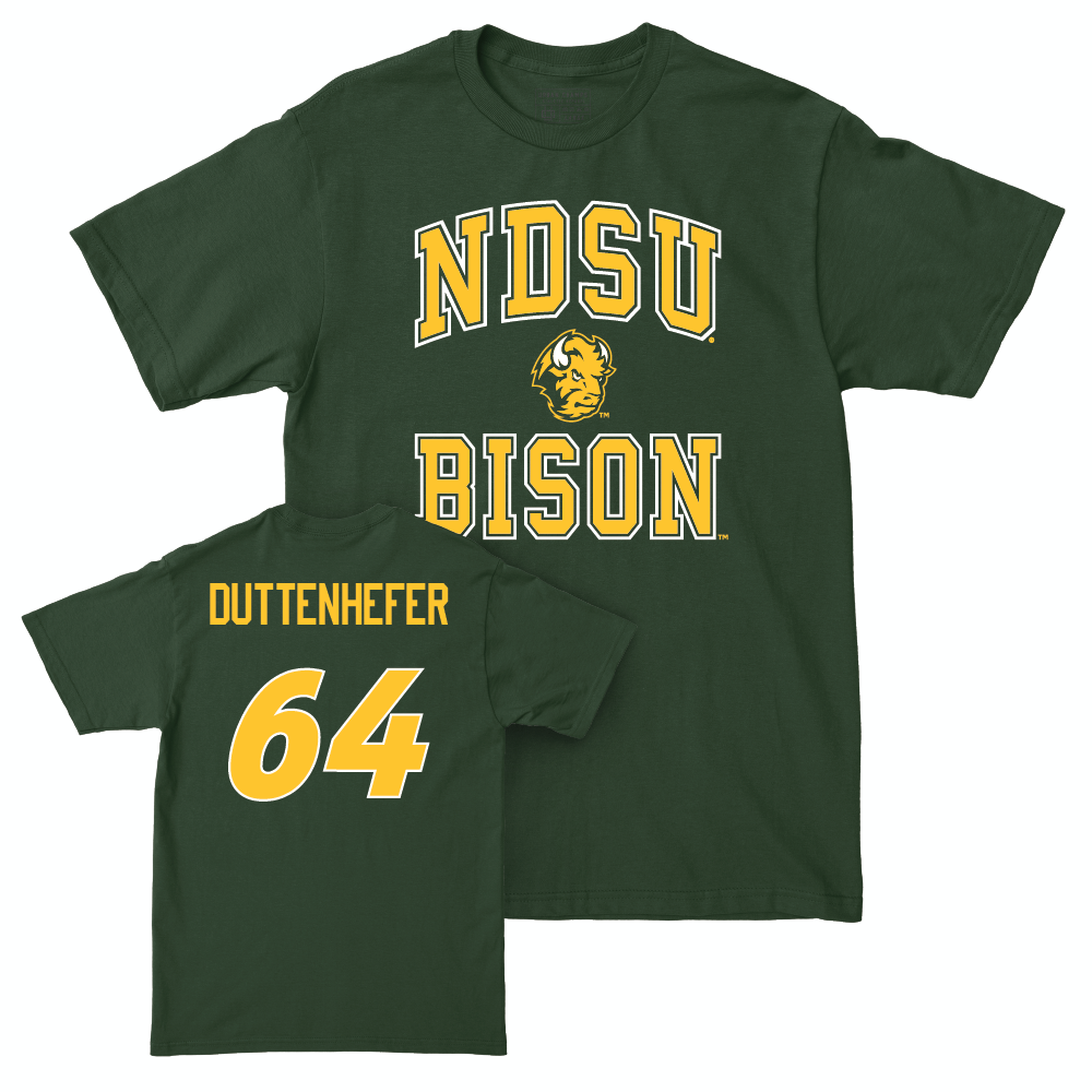 Green Football College Tee - Jaxon Duttenhefer