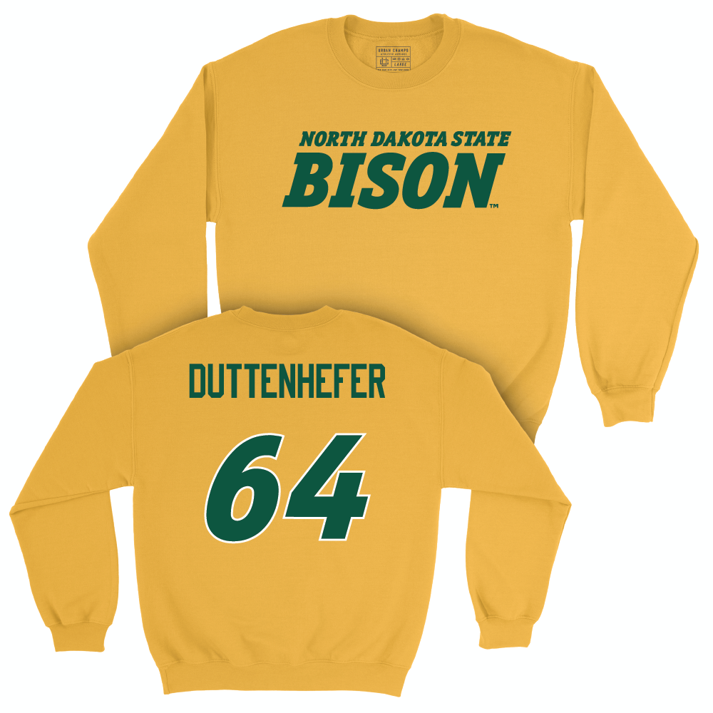 Gold Football Bison Crew - Jaxon Duttenhefer