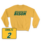 Gold Men's Golf Bison Crew - Beck Erholtz