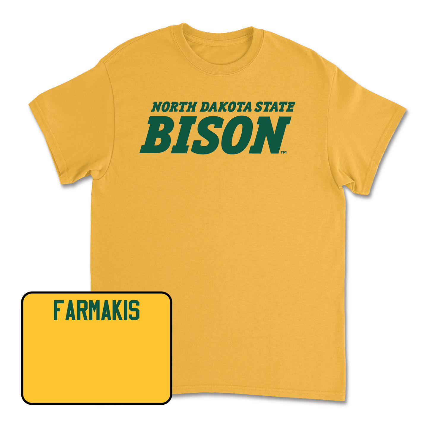 Gold Track & Field Bison Tee - Demetrius Farmakis