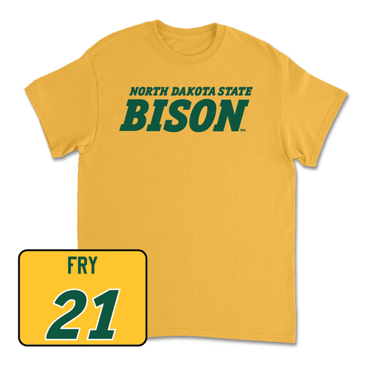 Gold Softball Bison Tee  - Macy Fry