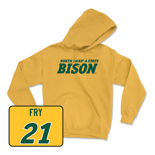 Gold Softball Bison Hoodie  - Macy Fry