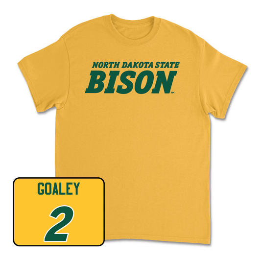 Gold Women's Soccer Bison Tee - Paige Goaley
