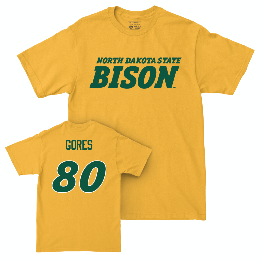 Gold Football Bison Tee - John Gores