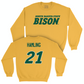 Gold Women's Basketball Bison Crew - Taryn Hamling