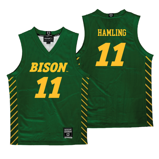 NDSU Women's Basketball Green Jersey - Heaven Hamling | #11