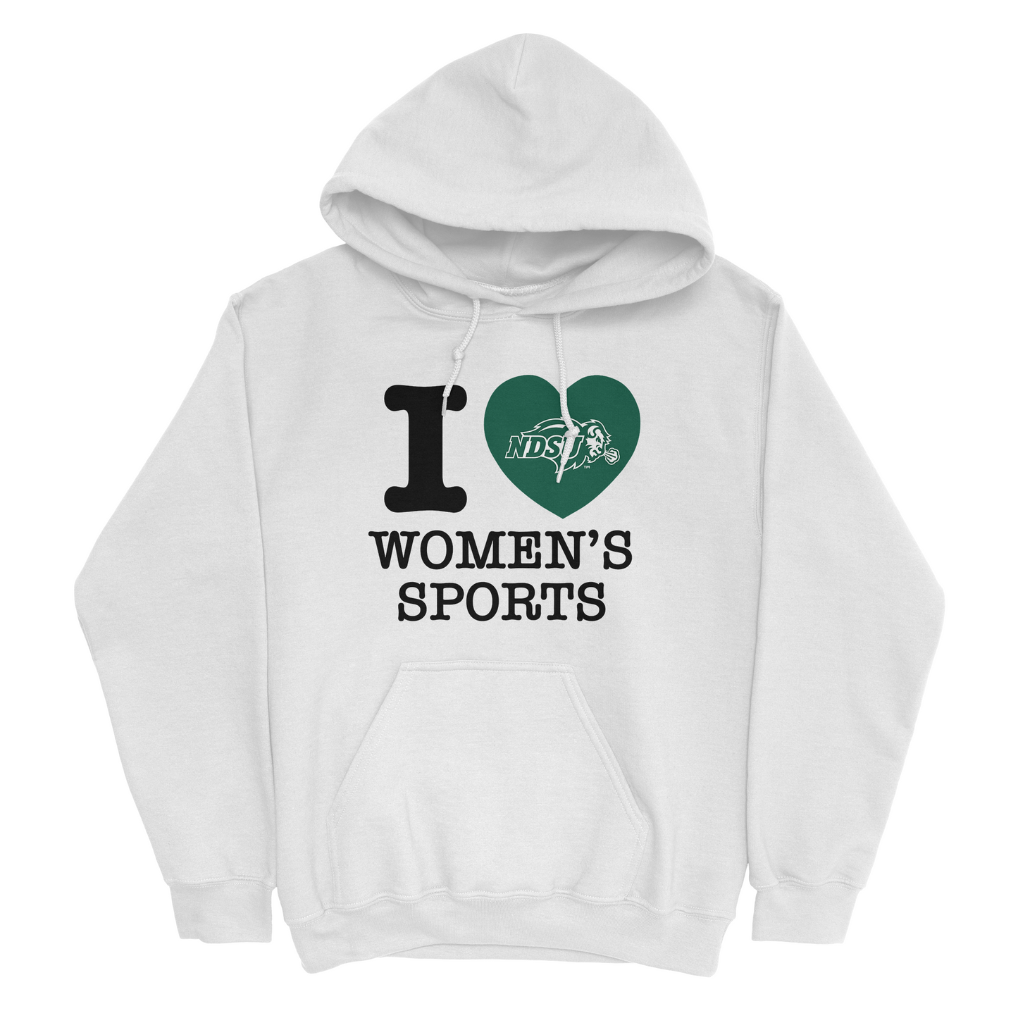 EXCLUSIVE RELEASE: I Love Women's Sports White Hoodie