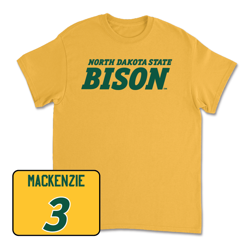 Gold Women's Basketball Bison Tee - Leah Mackenzie