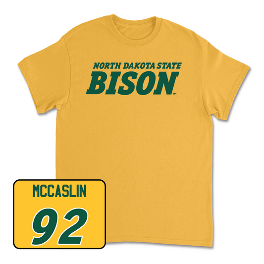 Gold Football Bison Tee - Kelton McCaslin