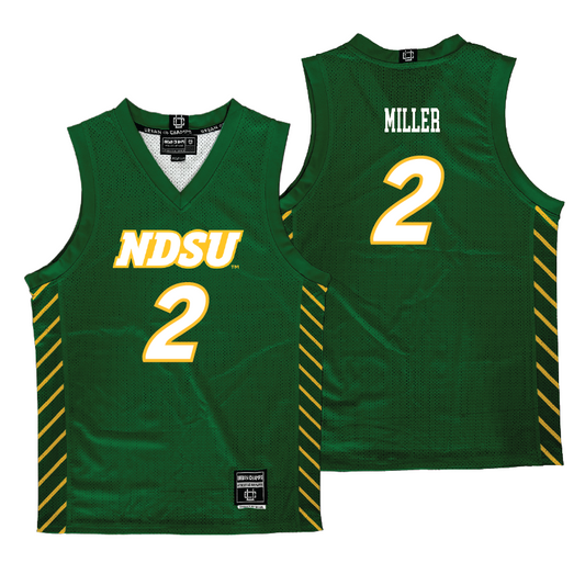 NDSU Men's Basketball Green Jersey - Tajavis Miller | #2