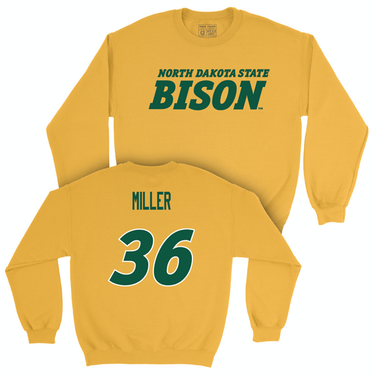 Gold Football Bison Crew  - McClain Miller