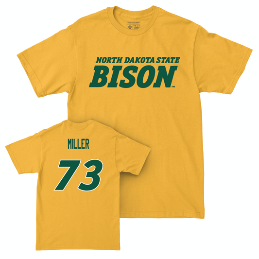 Gold Football Bison Tee  - Mason Miller