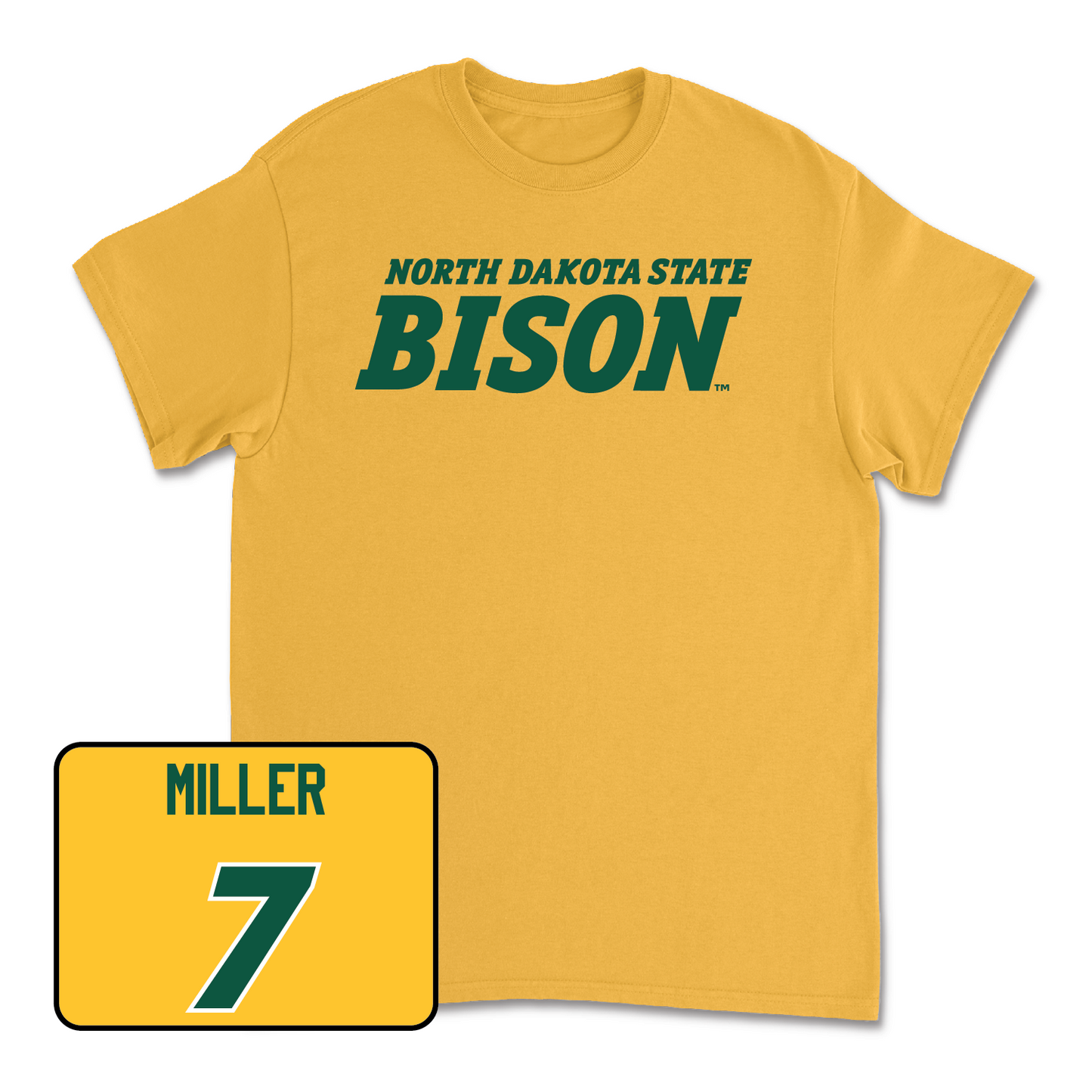 Gold Football Bison Tee - Camden Miller