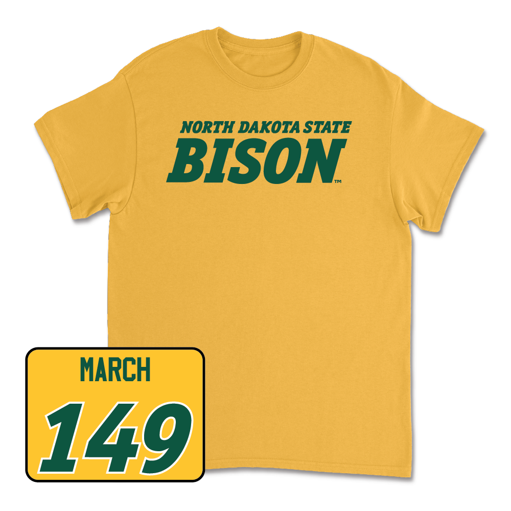 Gold Wrestling Bison Tee - Kellyn March