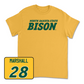 Gold Football Bison Tee - TK Marshall