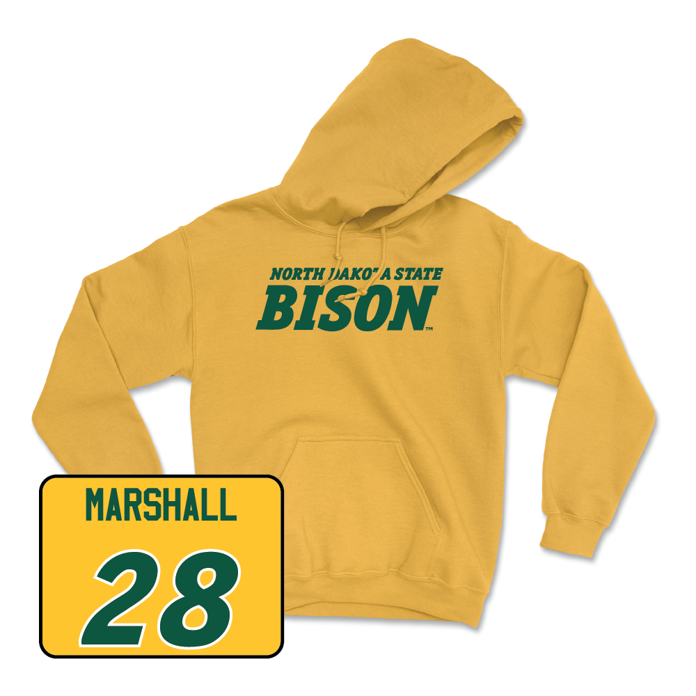 Gold Football Bison Hoodie - TK Marshall