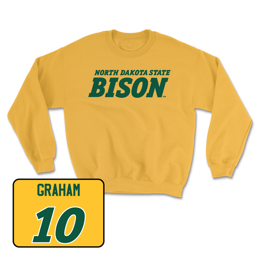 Gold Women's Basketball Bison Crew Small / Abby Graham | #10