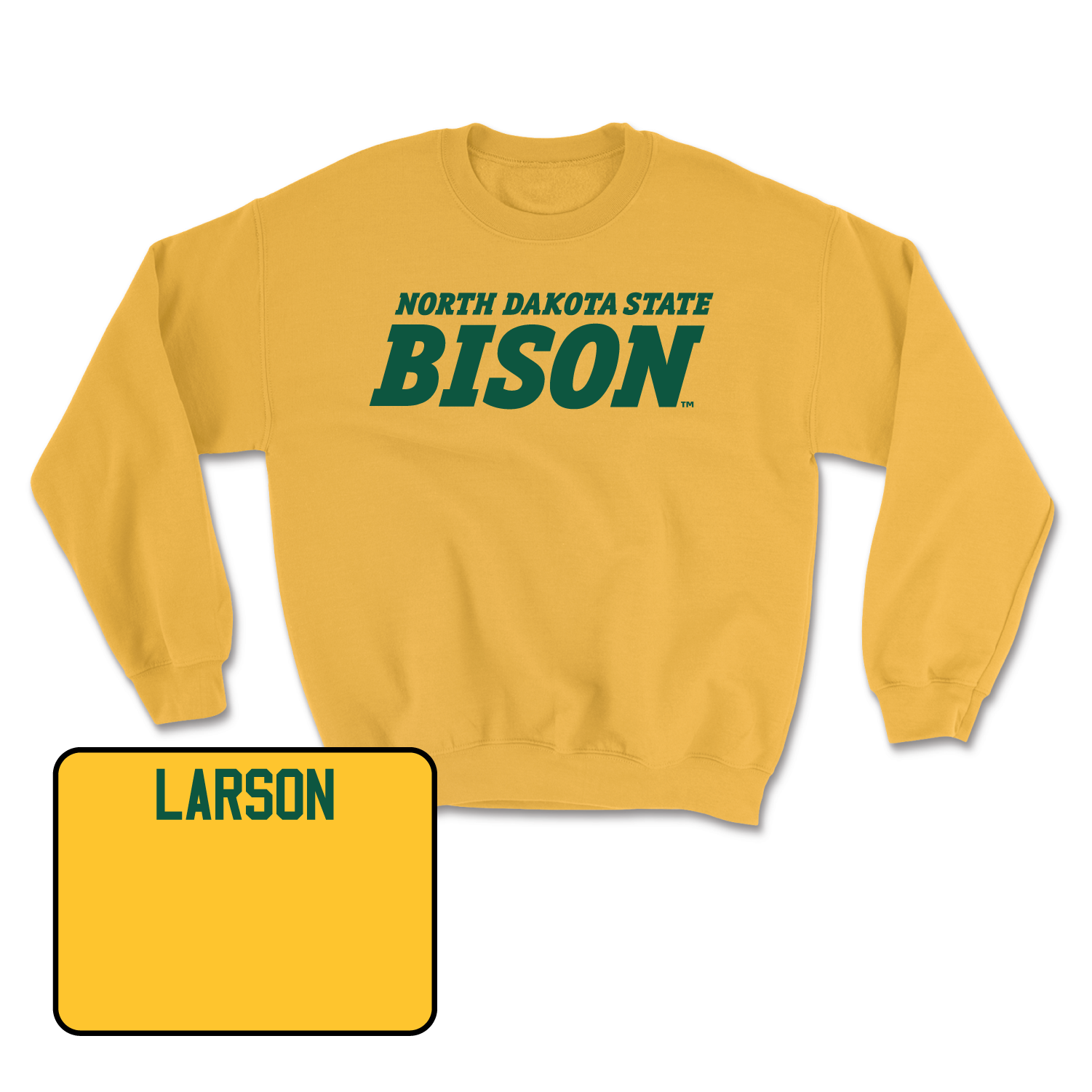 Gold Track & Field Bison Crew Youth Small / Anika Larson