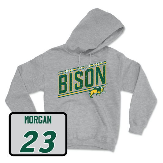 Sport Grey Men's Basketball Vintage Hoodie Youth Small / Andrew Morgan | #23