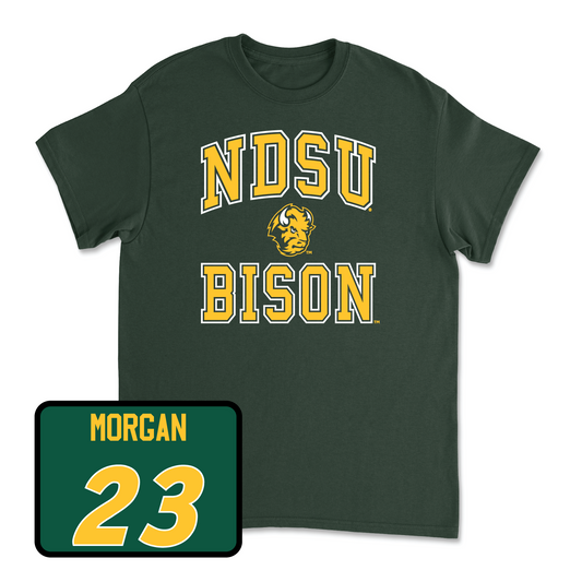 Green Men's Basketball College Tee Youth Small / Andrew Morgan | #23