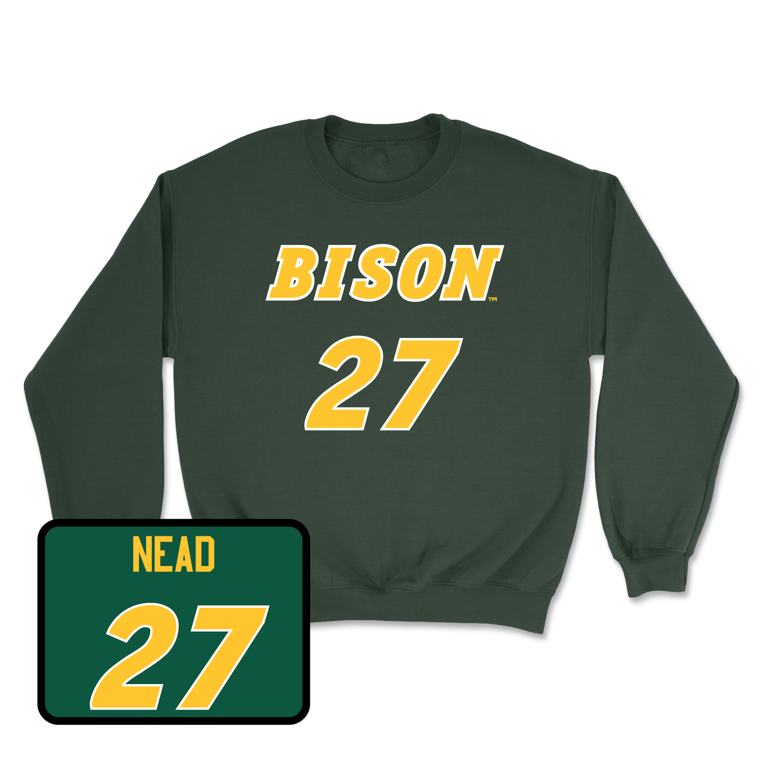 Green Women's Soccer Player Crew Youth Large / Alicia Nead | #27