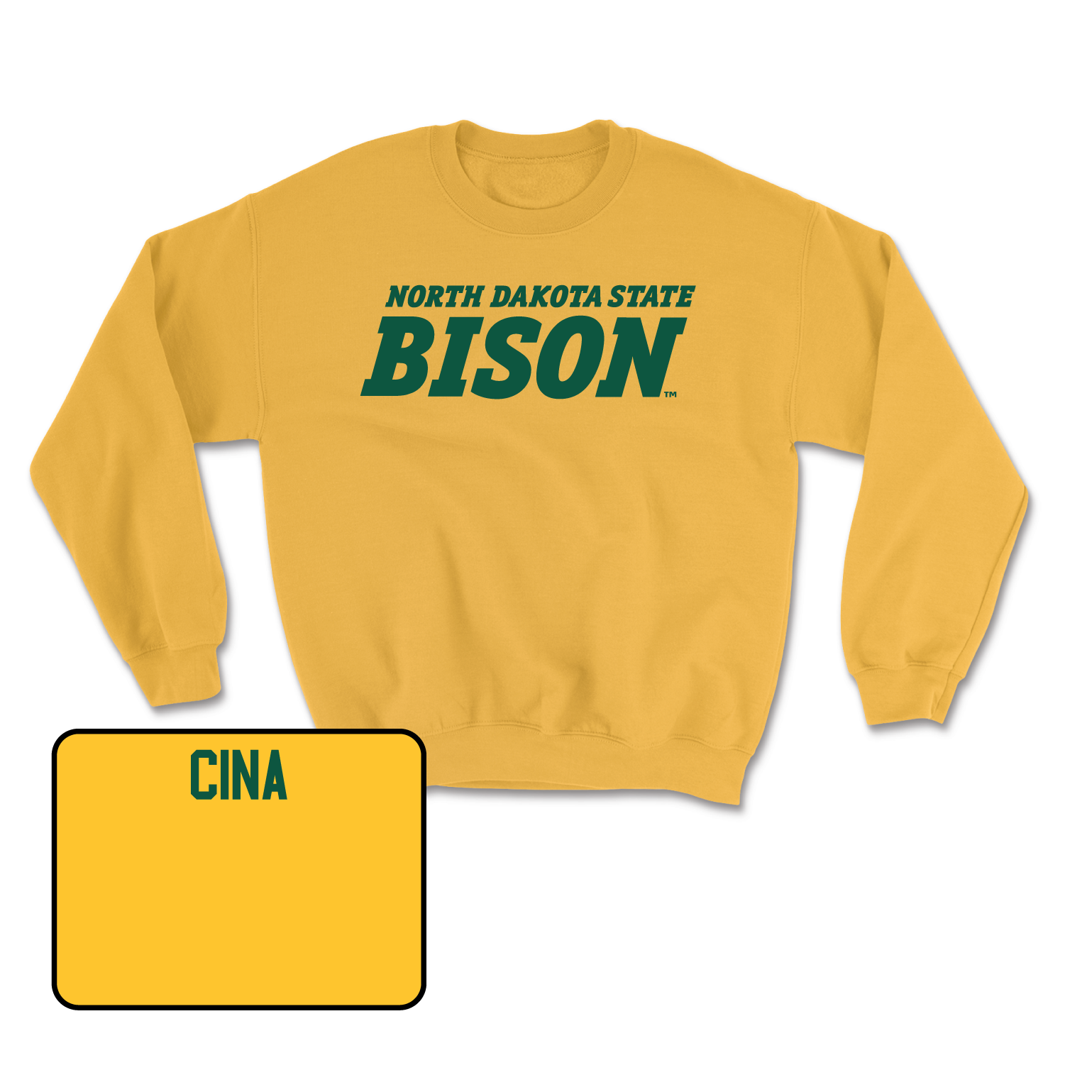 Gold Track & Field Bison Crew Small / Brooke Cina