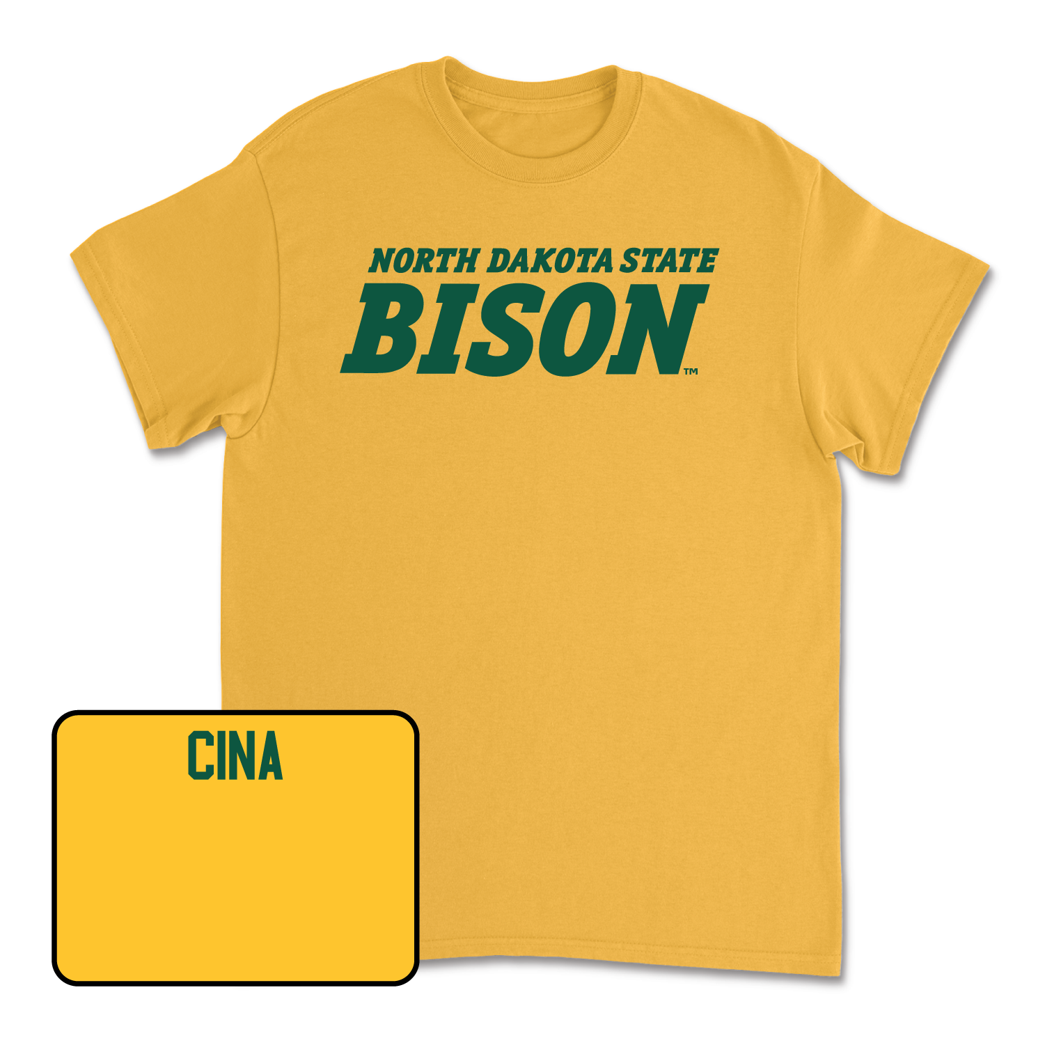 Gold Track & Field Bison Tee Small / Brooke Cina