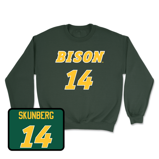 Green Men's Basketball Player Crew Youth Small / Boden Skunberg | #14
