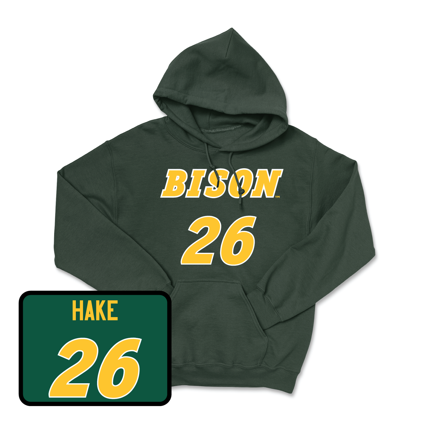 Green Baseball Player Hoodie Small / Carson Hake | #26