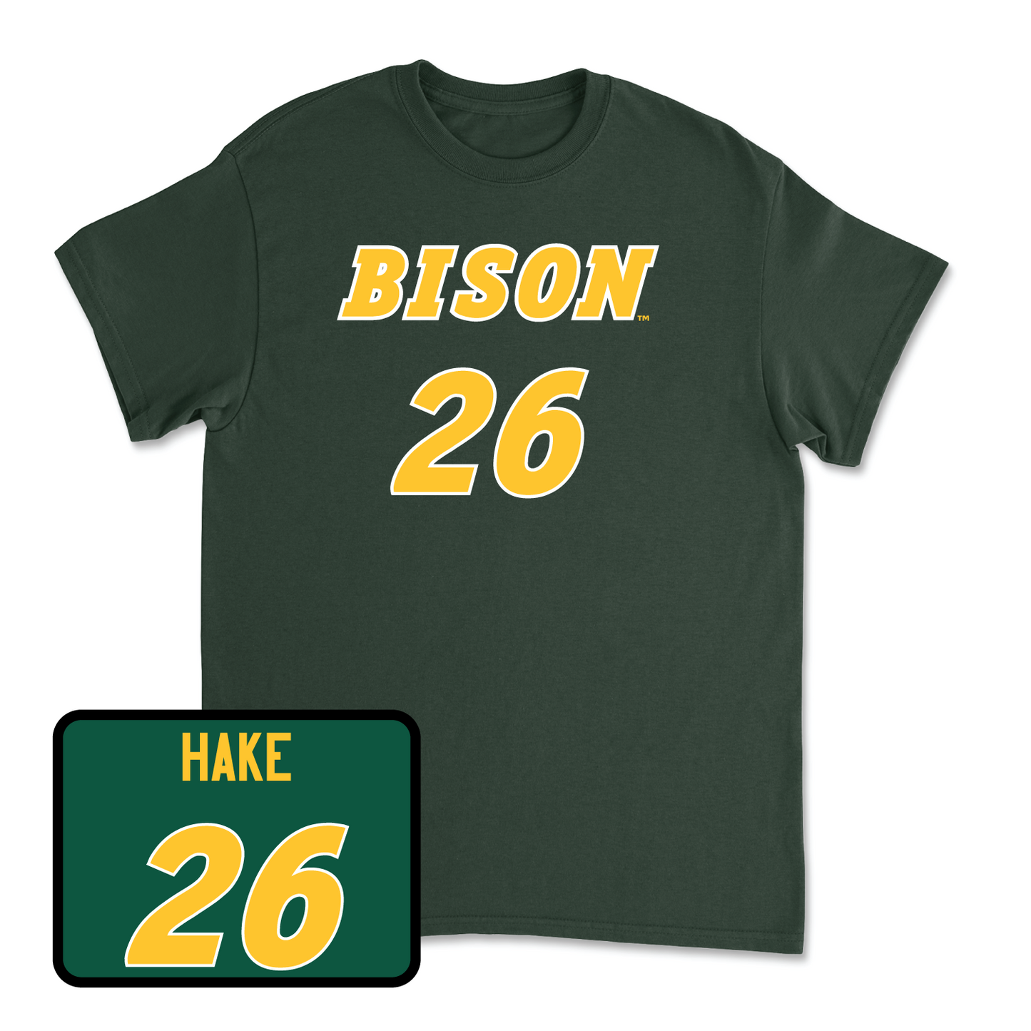 Green Baseball Player Tee Small / Carson Hake | #26