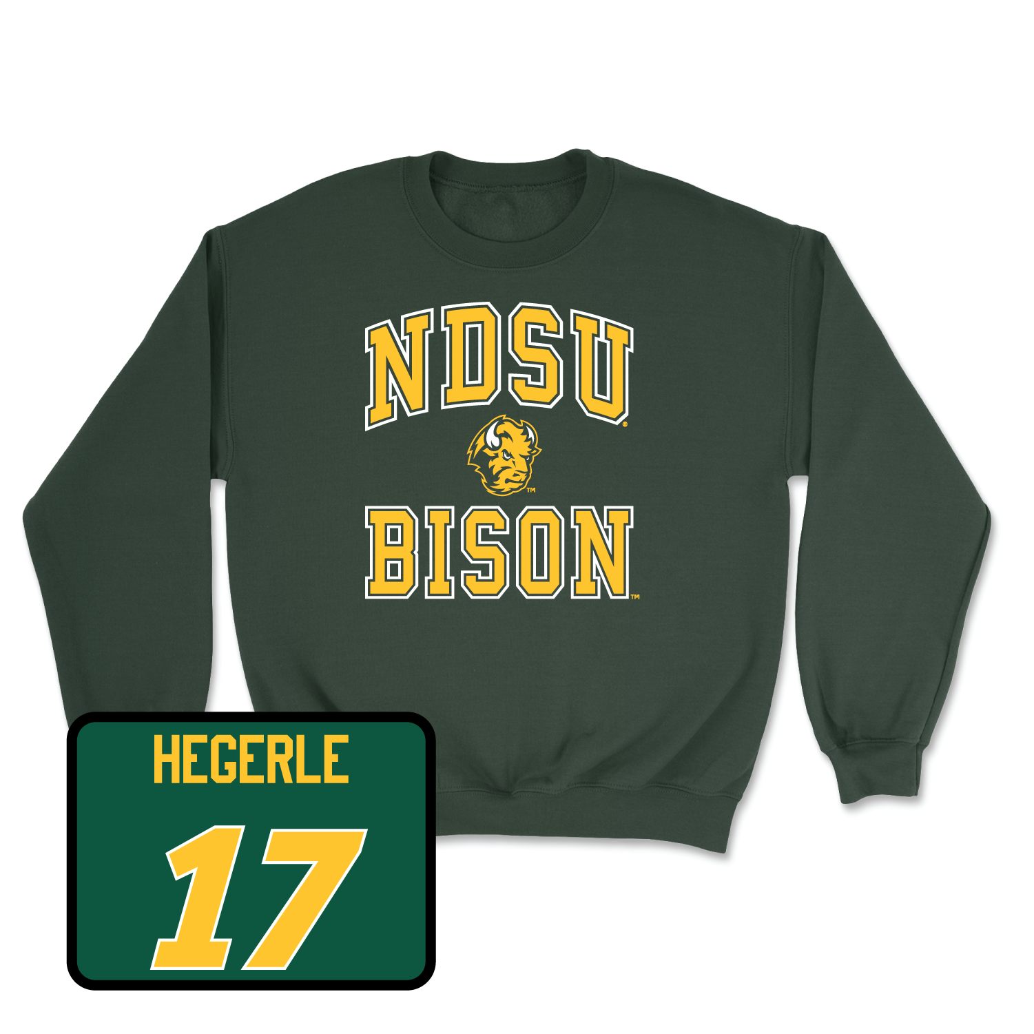 Green Football College Crew Large / Carson Hegerle | #17