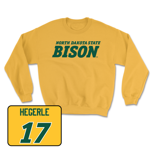 Gold Football Bison Crew Small / Carson Hegerle | #17