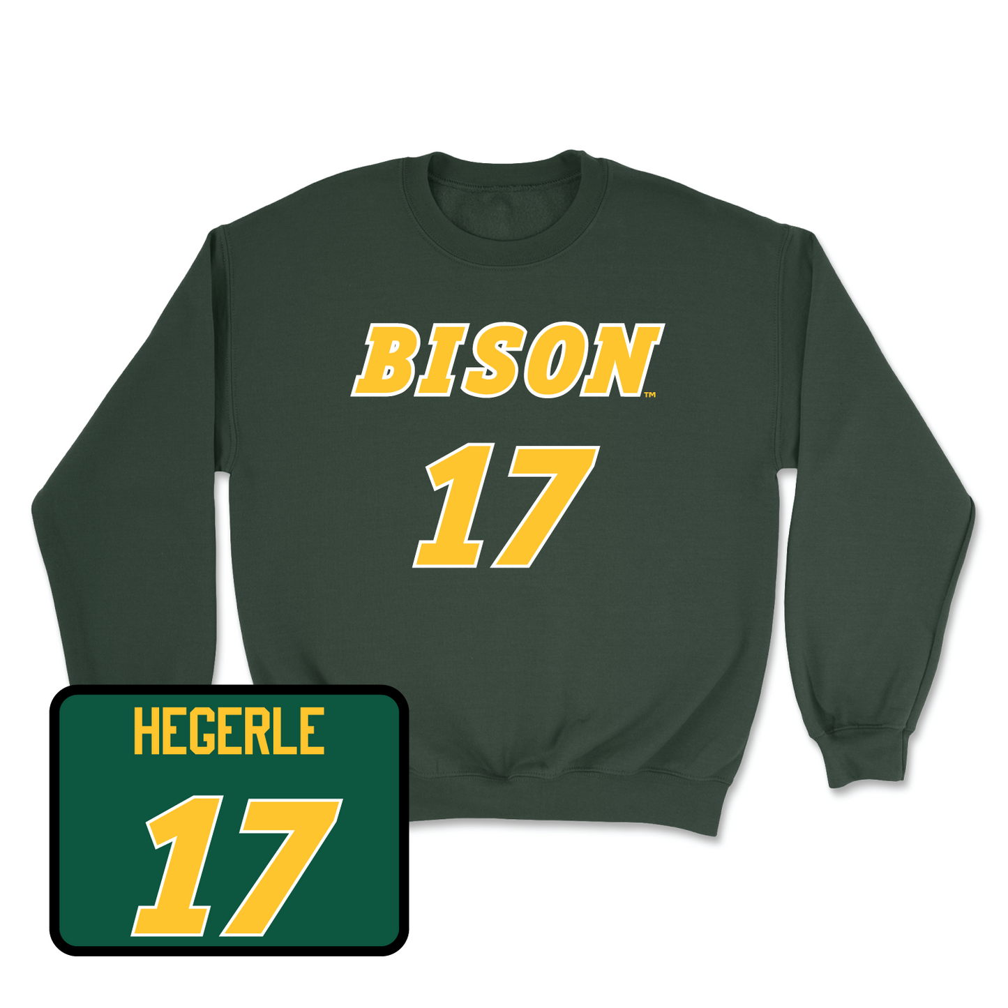 Green Football Player Crew Small / Carson Hegerle | #17
