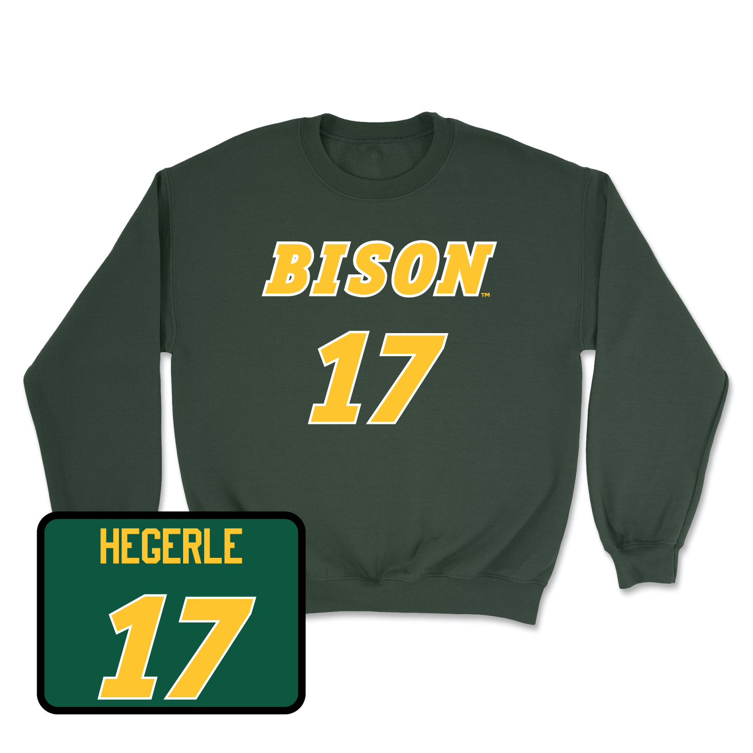 Green Football Player Crew Small / Carson Hegerle | #17