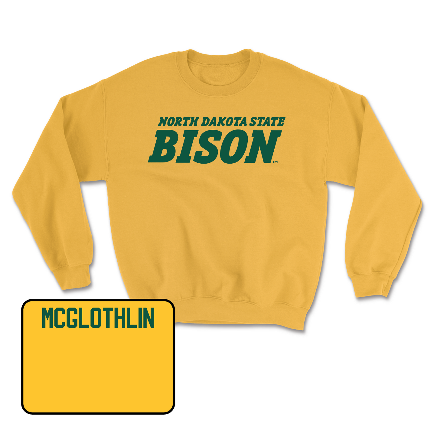 Gold Track & Field Bison Crew Youth Large / Dylan McGlothlin
