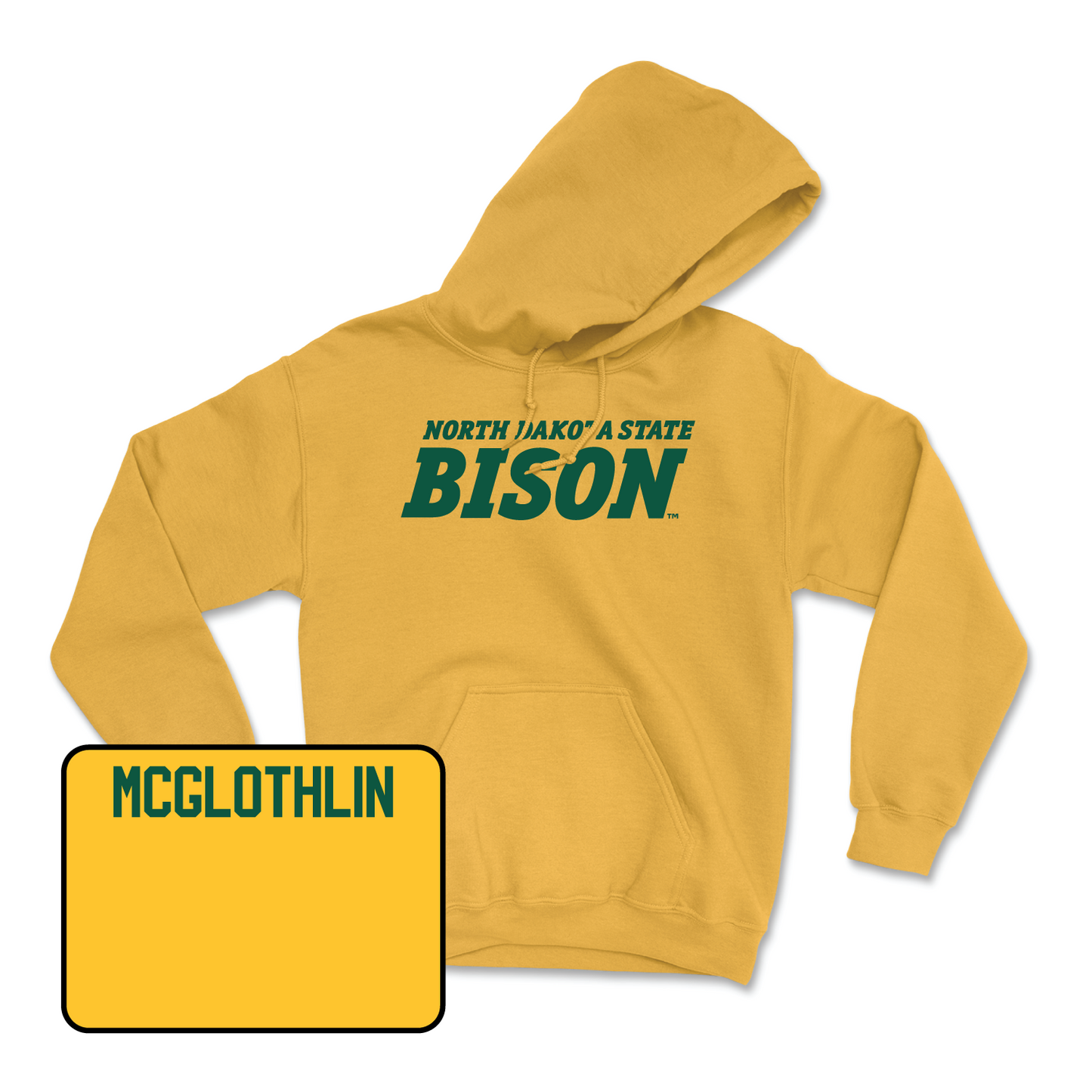 Gold Track & Field Bison Hoodie Small / Dylan McGlothlin