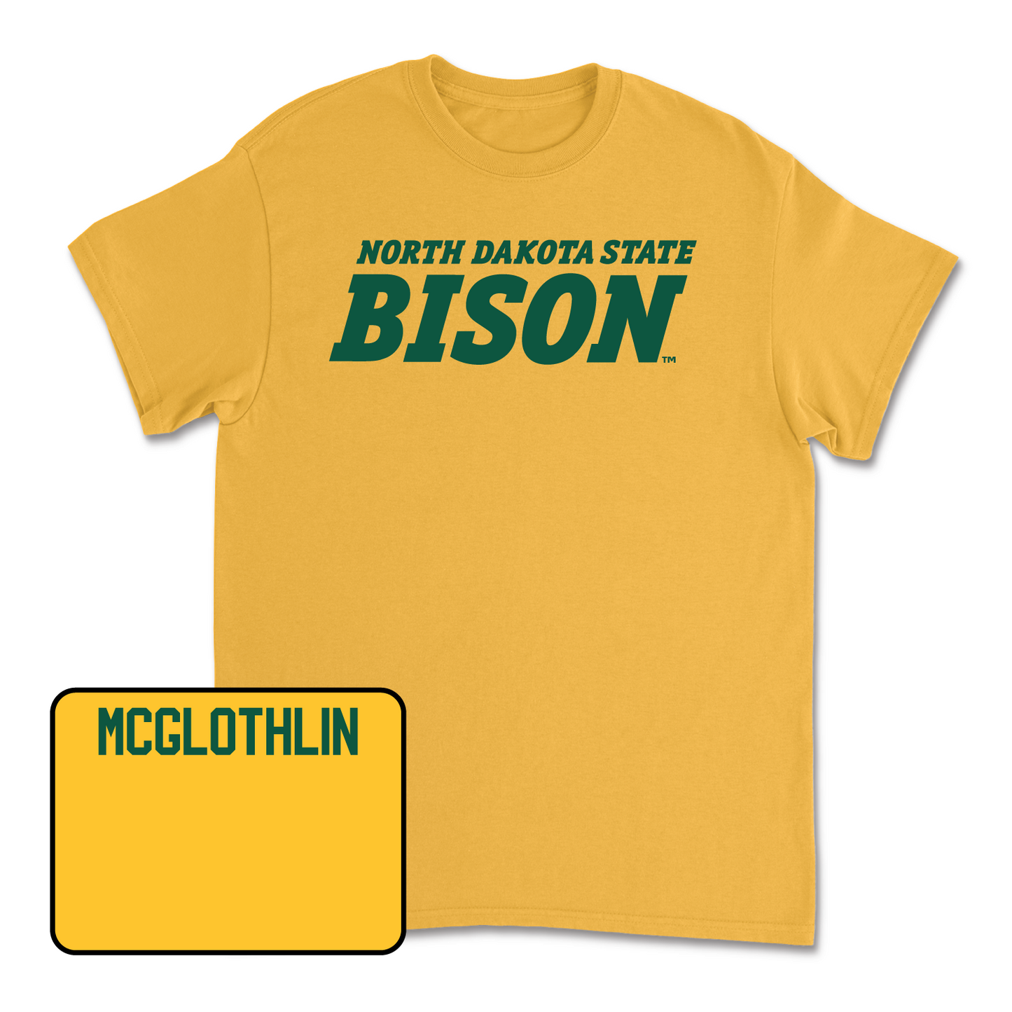 Gold Track & Field Bison Tee Small / Dylan McGlothlin